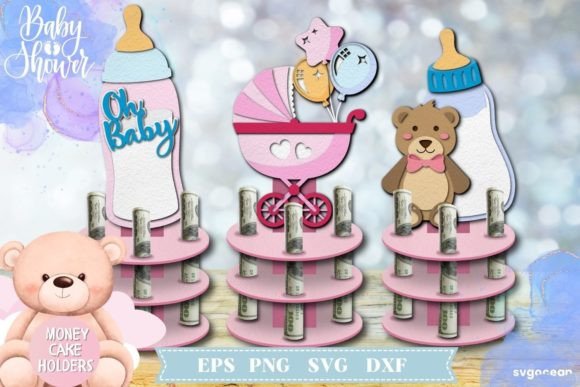 Download Baby Shower Money Cake | Layered SVG - Layered svg Collection