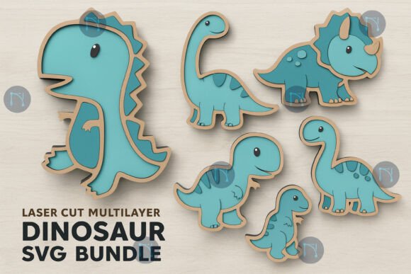 Download Laser Cut Multilayer Dinosaur SVG Bundle - Multilayer Collection