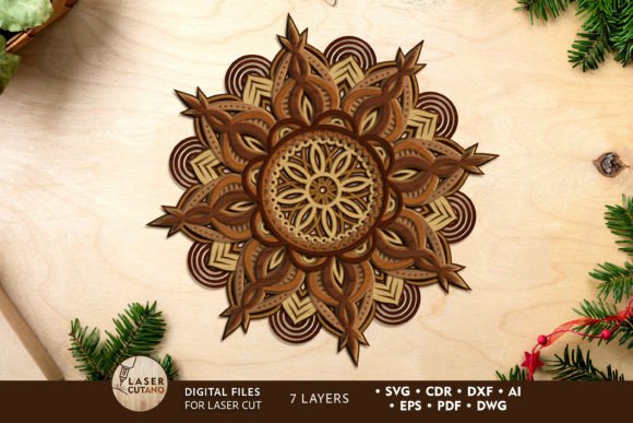 Download MULTILAYER MANDALA Laser Cut Templates - Multilayer Collection