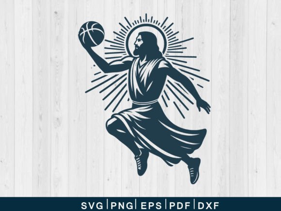 Download Jesus Playing Basketball Svg Vector File - Vector file Collection