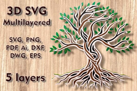 Download Tree of Life 3D Svg Multilayer Cut Files - Multilayer Collection
