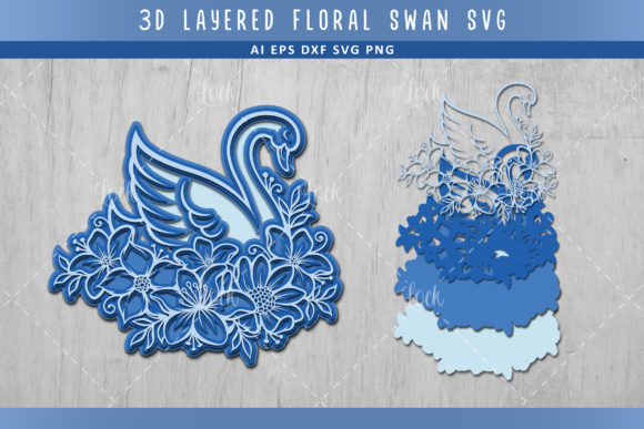 Download Swan 3d Layered Svg - Layered svg Collection