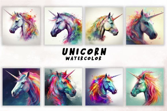 Download Watercolor Unicorn Wall Art - Unicorn wall art Collection