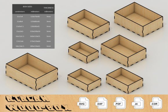 Download Box Laser Cut Templates Vector Files 049 - Vector file Collection