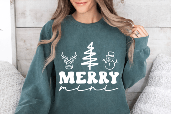 Download Merry Mini SVG, Kids Christmas Shirt SVG - Premium Bundle