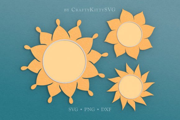 Download Sunflower Sun Bundle, 3D Layered SVG Cut - Layered svg Collection