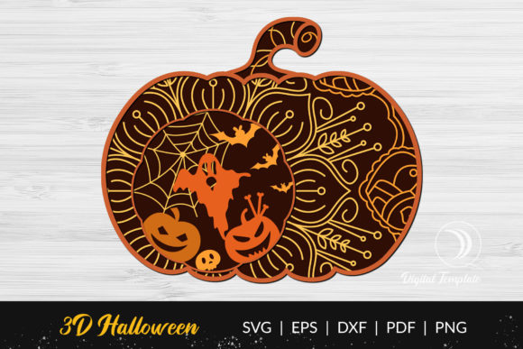 Download Halloween Pumpkin Multilayer Cut Files - Multilayer Collection